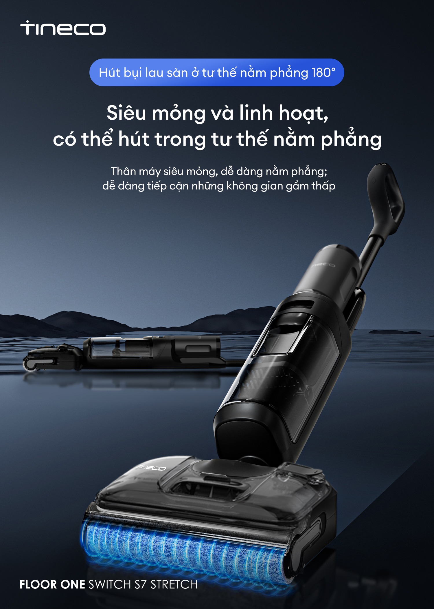 Máy Lau Sàn Hút Bụi TINECO S7 STRETCH STEAM