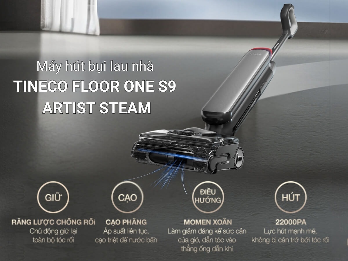 Máy Lau Sàn Hút Bụi TINECO S9 Artist Steam