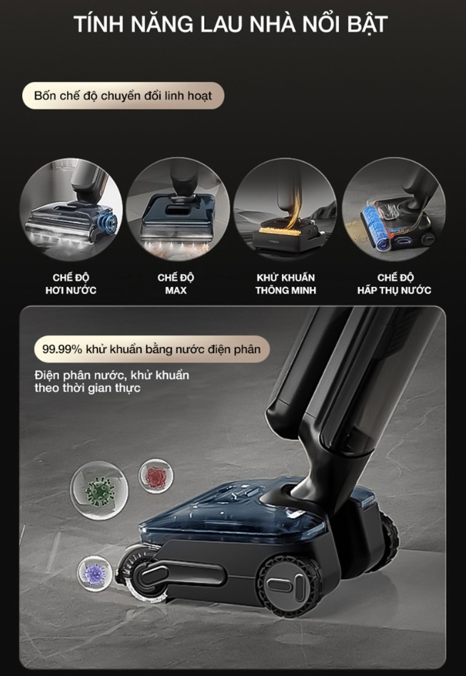 Máy Lau Sàn Hút Bụi TINECO S9 Artist Steam