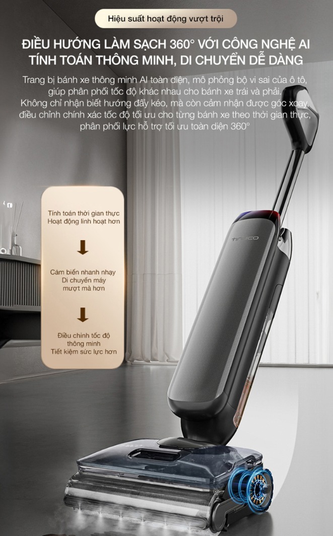 Máy Lau Sàn Hút Bụi TINECO S9 Artist Steam