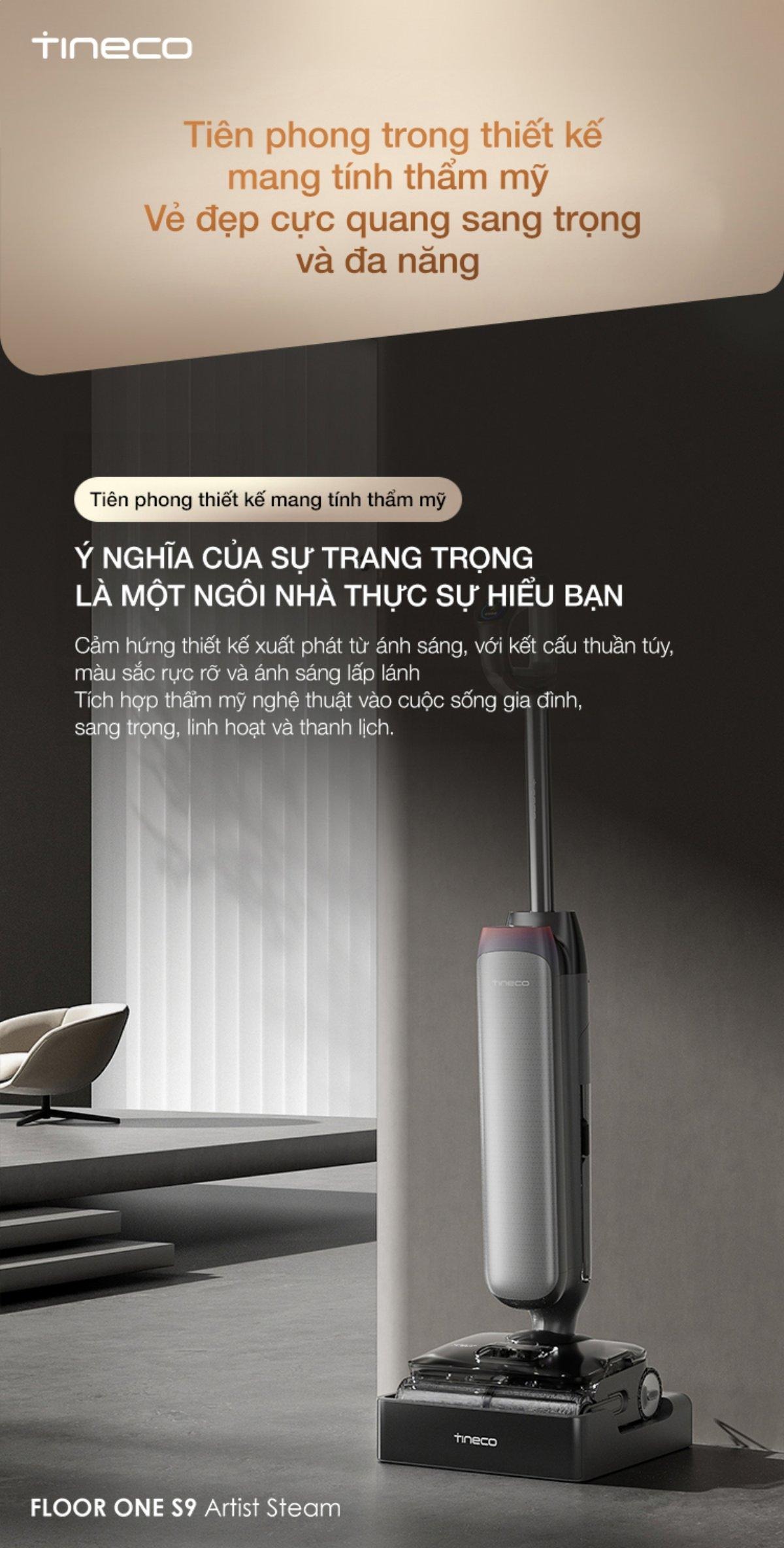 Máy Lau Sàn Hút Bụi TINECO S9 Artist Steam