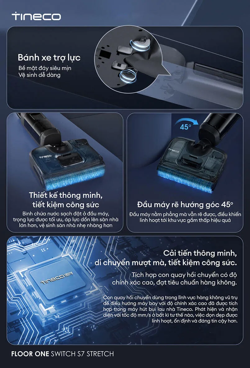Máy Lau Sàn Hút Bụi TINECO SWITCH S7 STRETCH