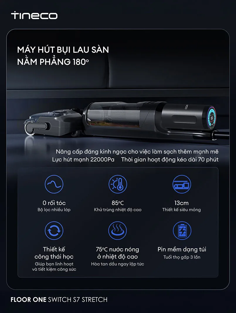 Máy Lau Sàn Hút Bụi TINECO SWITCH S7 STRETCH