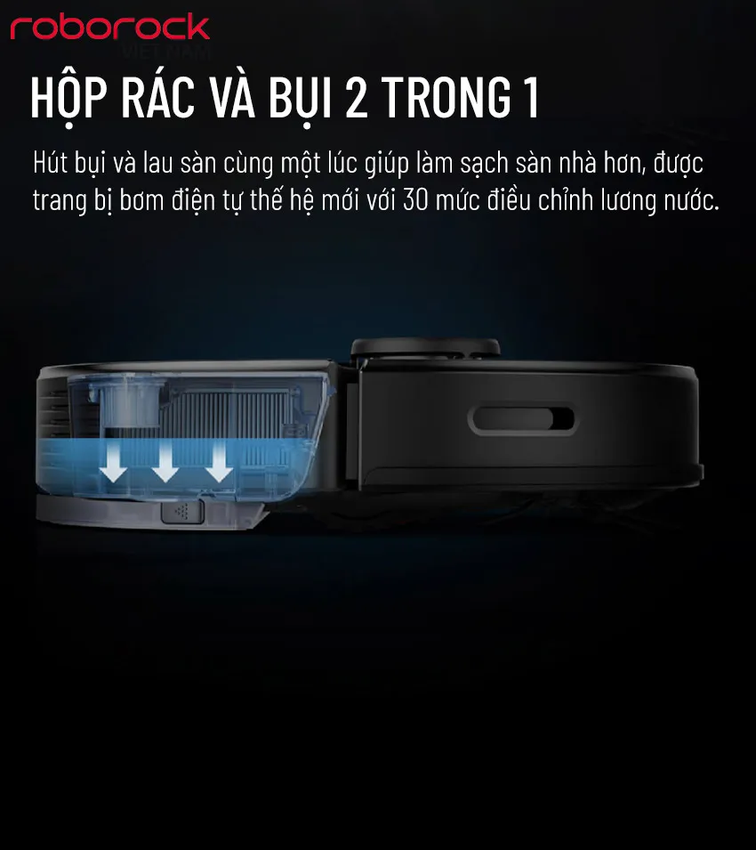 Robot Hút Bụi Lau Nhà Roborock Q7 Max Plus