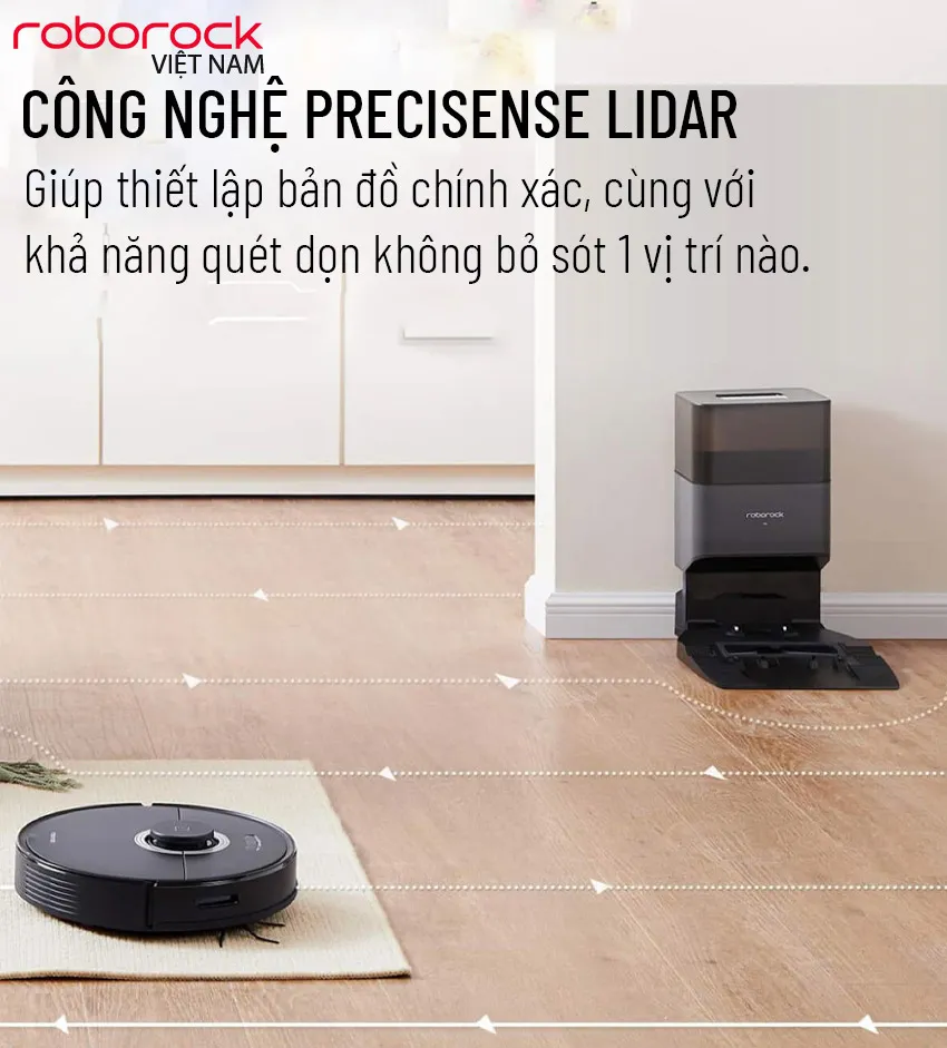 Robot Hút Bụi Lau Nhà Roborock Q7 Max Plus