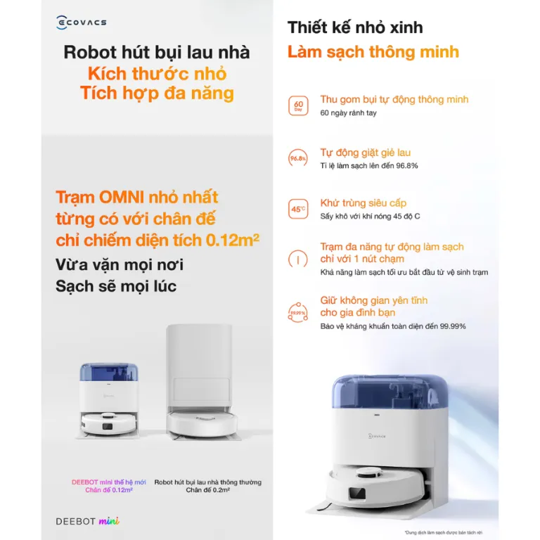 Robot Hút Bụi Ecovacs Deebot Mini