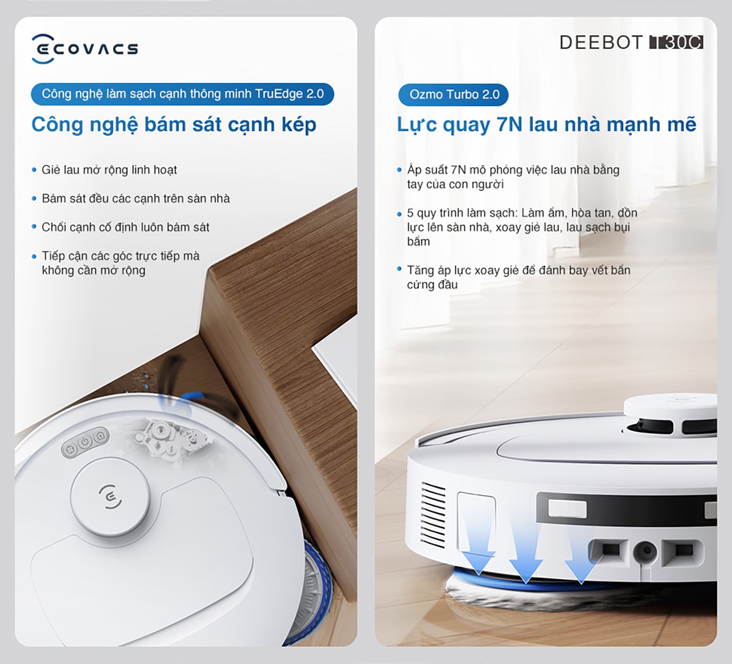 Robot Hút Bụi Ecovacs T30C