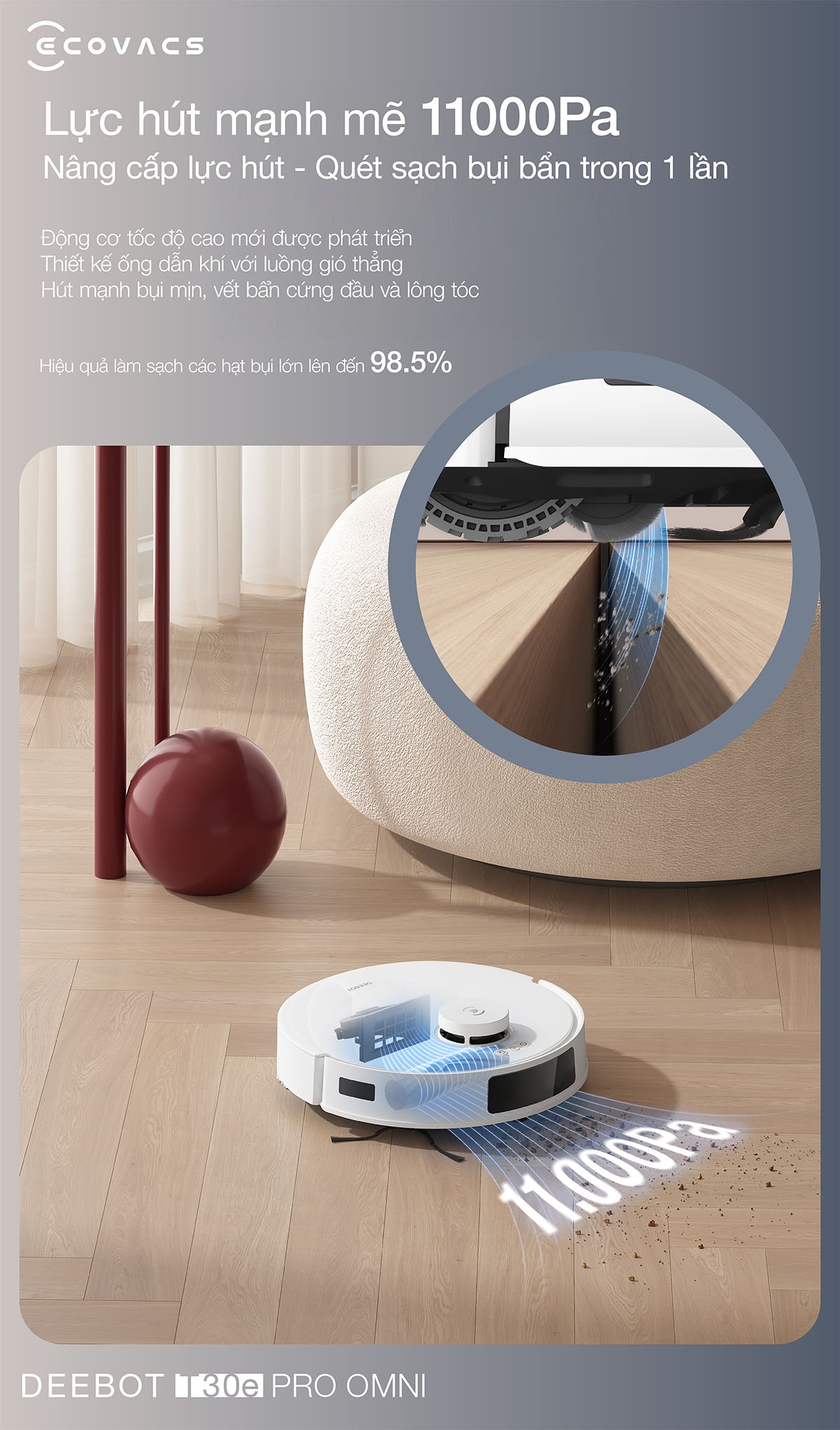 Robot Hút Bụi Ecovacs T30E