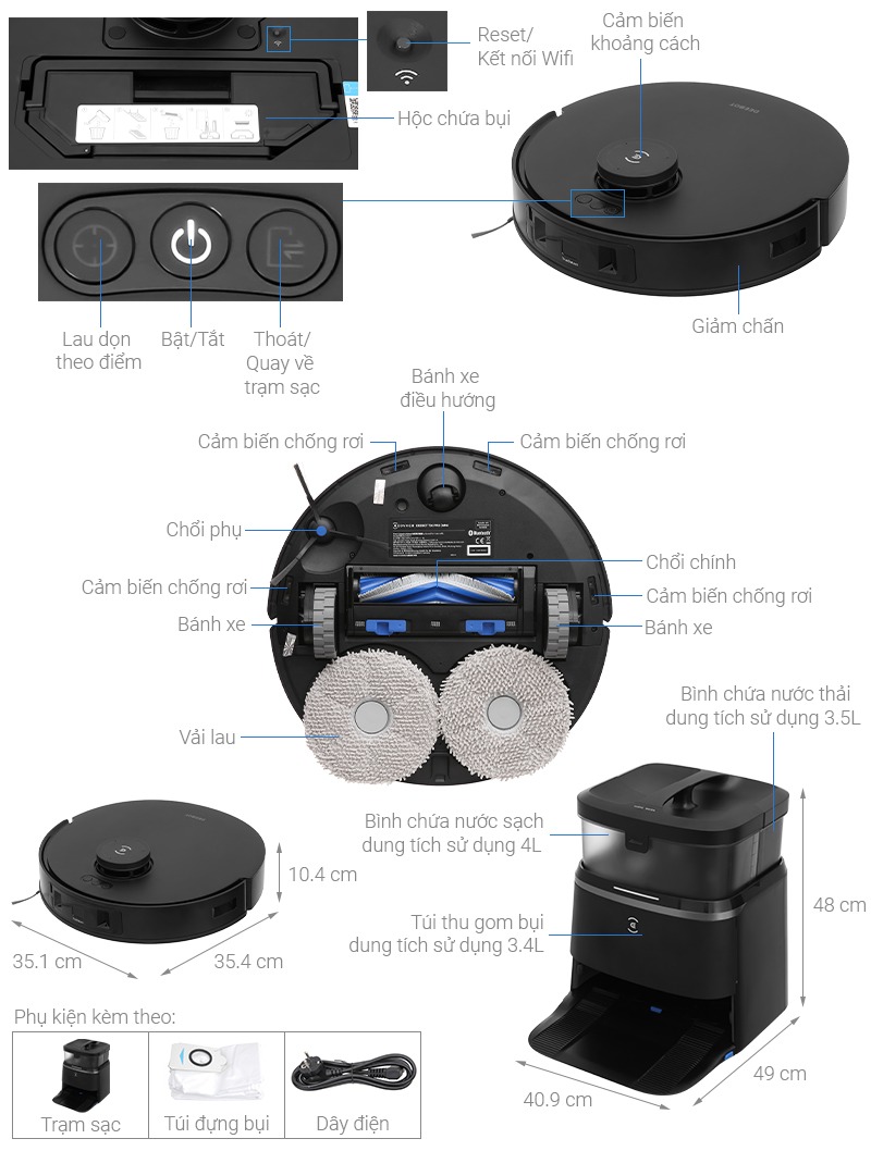Robot Hút Bụi Ecovacs T30E