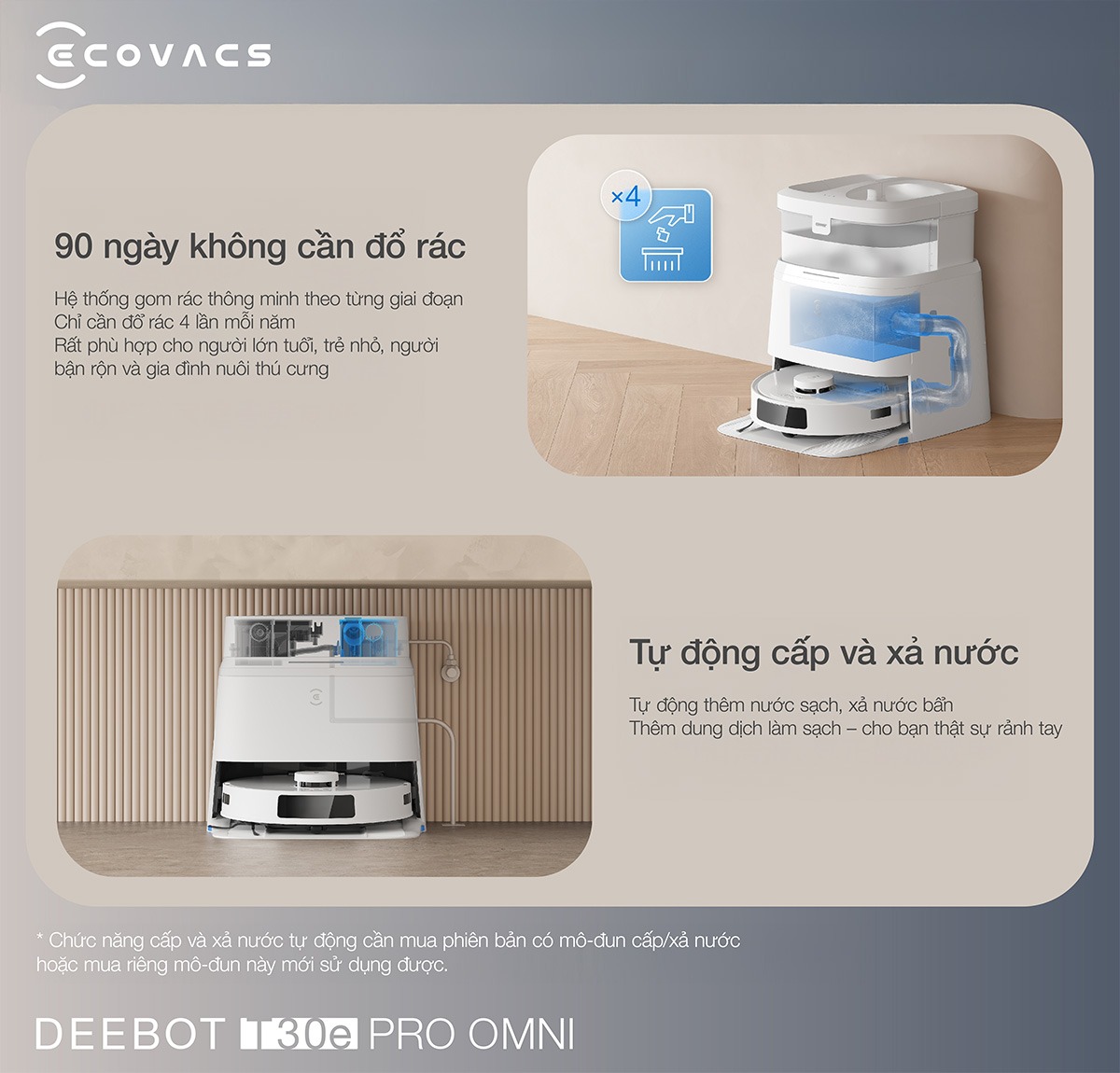 Robot Hút Bụi Ecovacs T30E