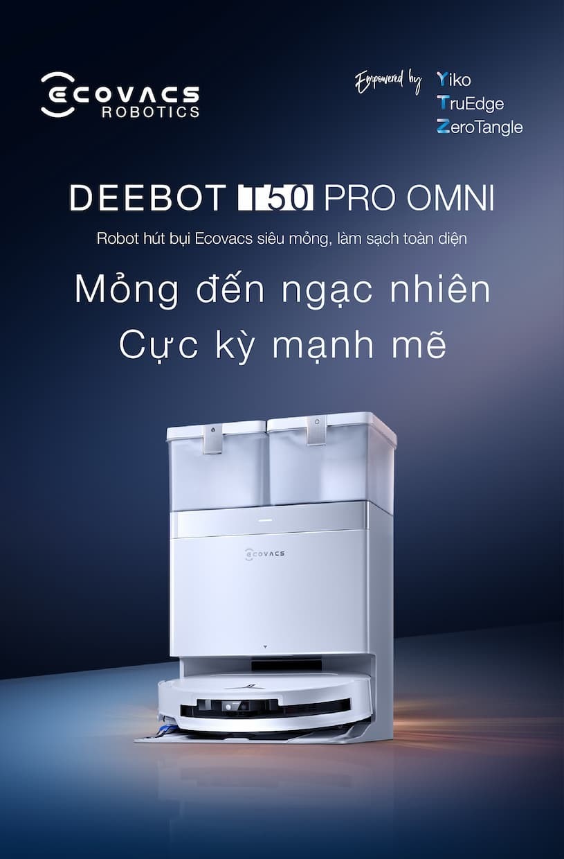 Robot Hút Bụi Ecovacs T50 PRO OMNI
