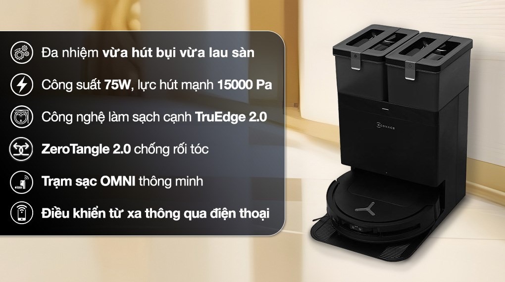 Robot Hút Bụi Ecovacs T50 PRO OMNI