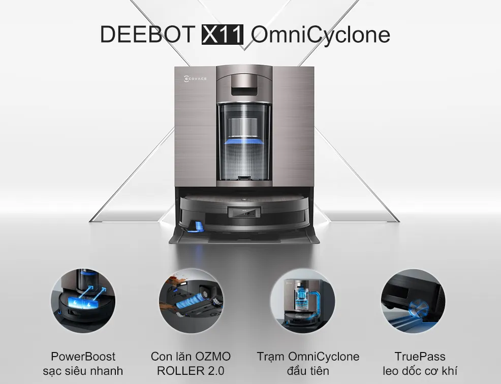 Robot Hút Bụi Ecovacs X11 Procyclone