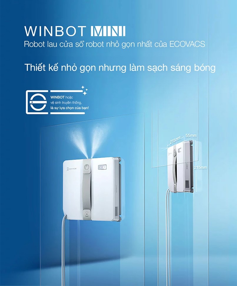 Robot Lau Kính Ecovacs Winbot Mini