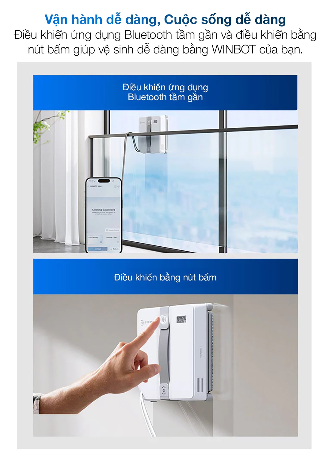 Robot Lau Kính Ecovacs Winbot Mini