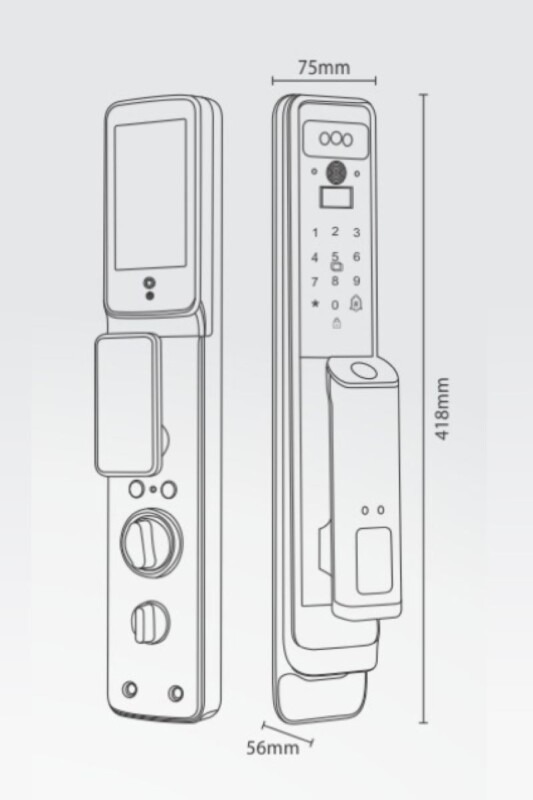 Khóa Cửa Thông Minh Face ID Kassler KL-838