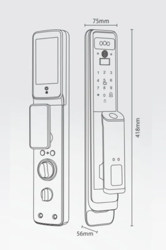Khóa Cửa Thông Minh Face ID Kassler KL-838