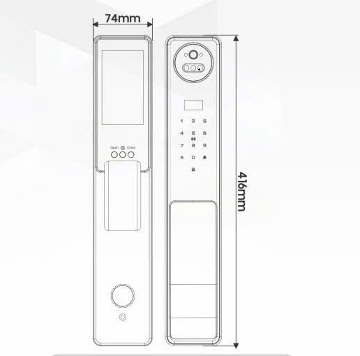 Khóa Cửa Thông Minh Face ID Kassler KL-868 CNC