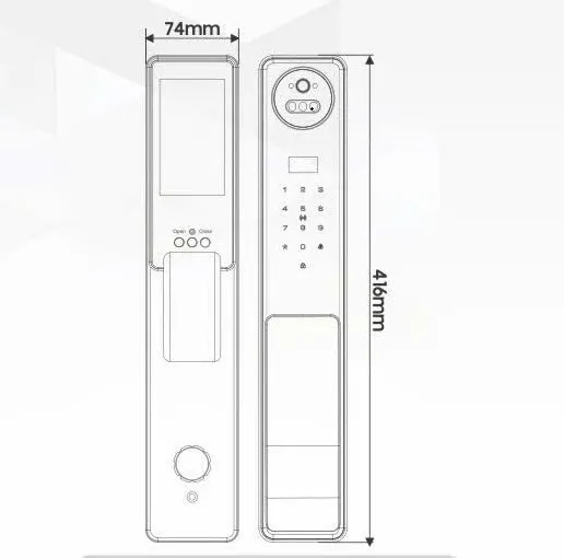 Khóa Cửa Thông Minh Face ID Kassler KL-868 CNC