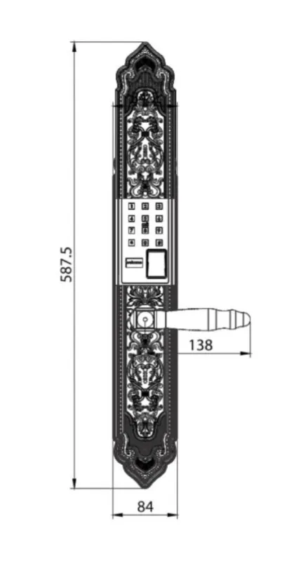 Khóa Đại Sảnh Nhận Diện Khuân Mặt Kassler KL-929F