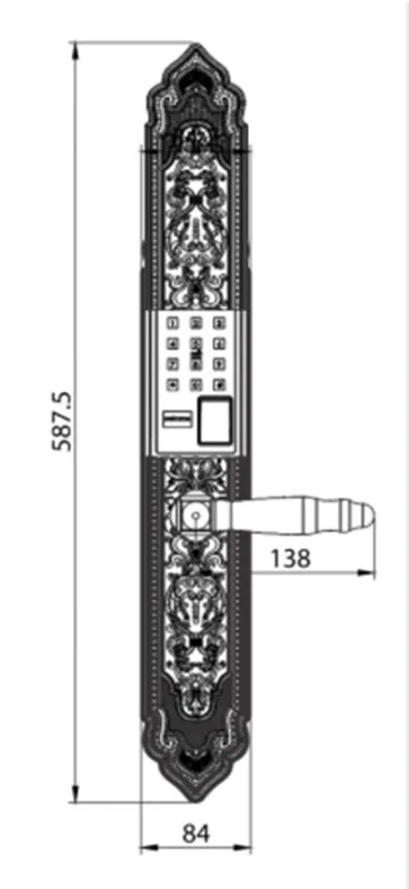 Khóa Đại Sảnh Nhận Diện Khuân Mặt Kassler KL-929F PRO