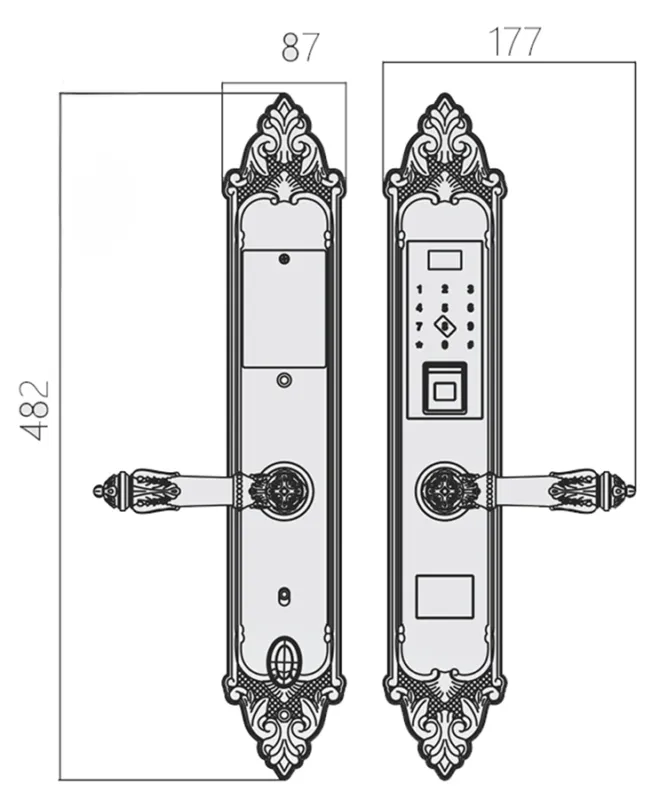 Khóa Vân Tay Đại Sảnh Tân Cổ Kassler KL-959C