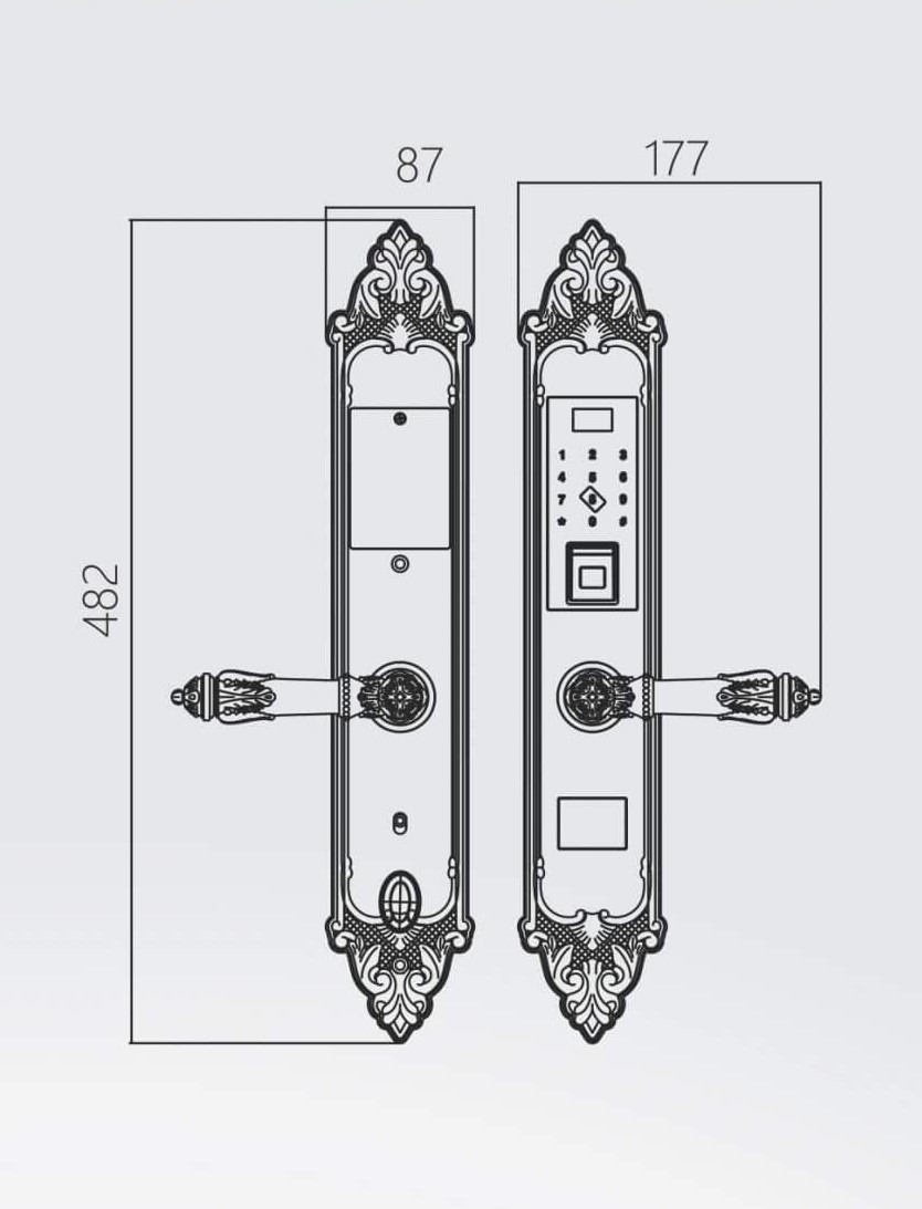 Khóa Vân Tay Tân Cổ Kassler KL-959GR