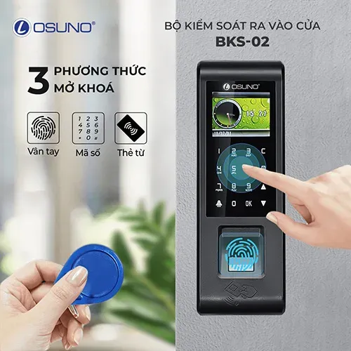 Bộ Kiểm Soát Cửa Vân Tay Thông Minh OSUNO BKS-02
