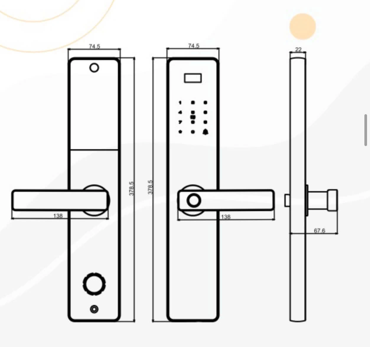 Khóa Cửa Thông Minh Kassler KL-567 CNC