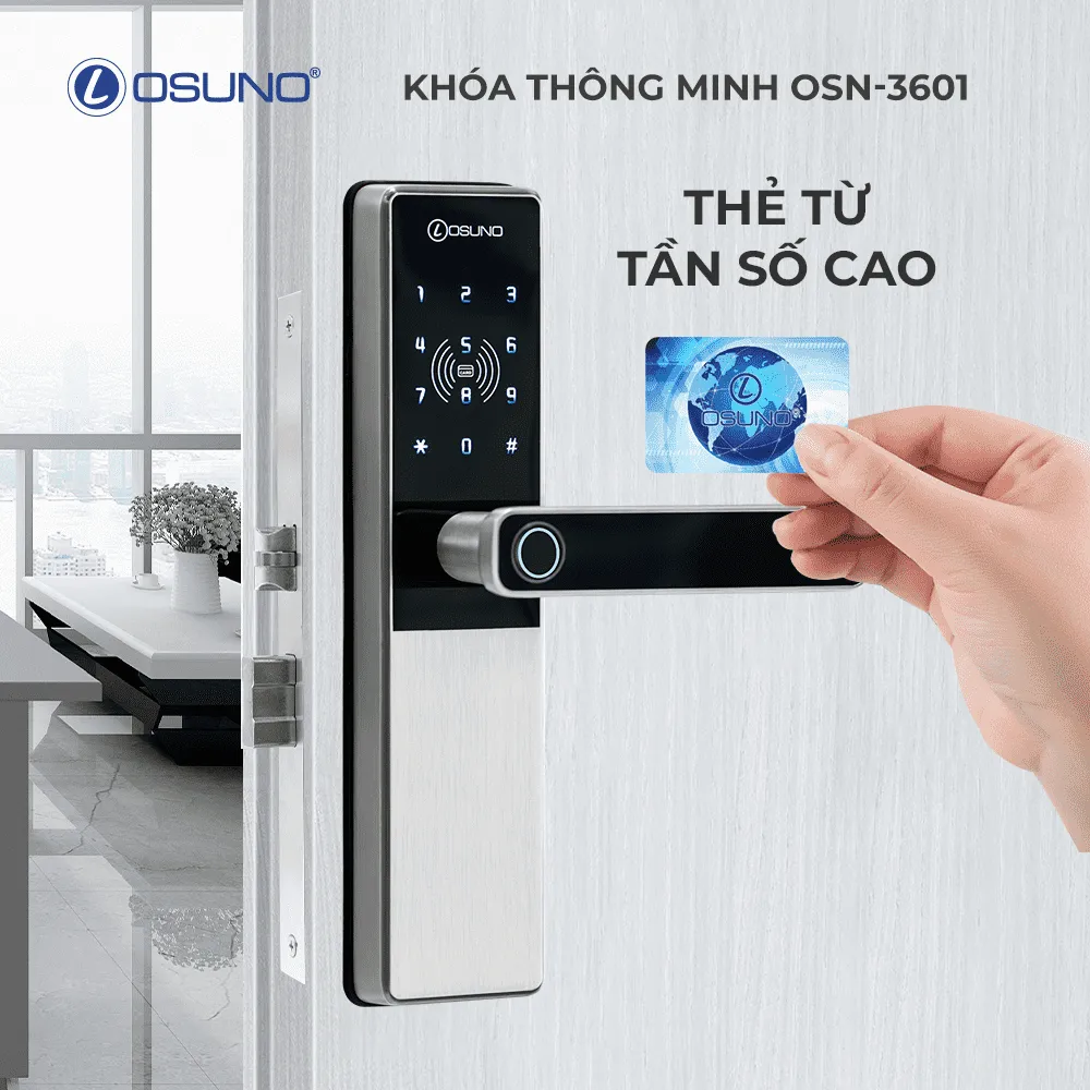 Khóa Cửa Vân Tay Thông Minh OSUNO OSN-3601