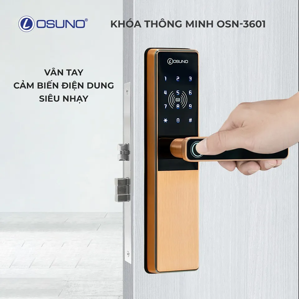 Khóa Cửa Vân Tay Thông Minh OSUNO OSN-3601