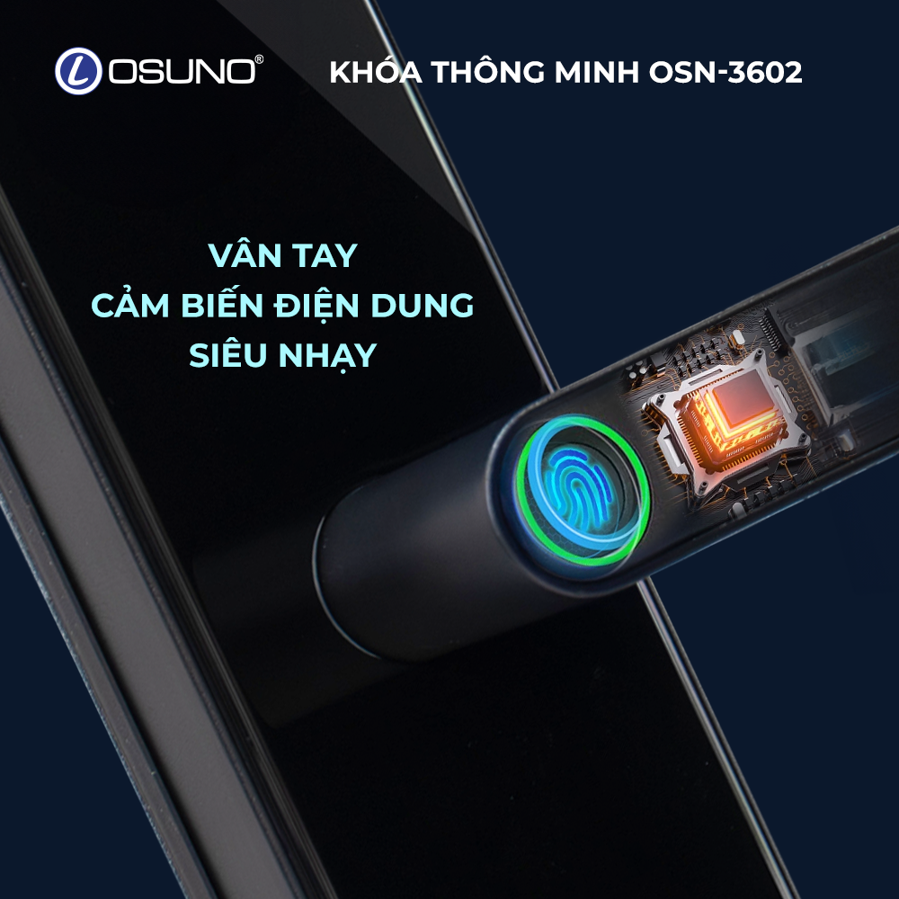 Khóa Cửa Vân Tay Thông Minh OSUNO OSN-3602