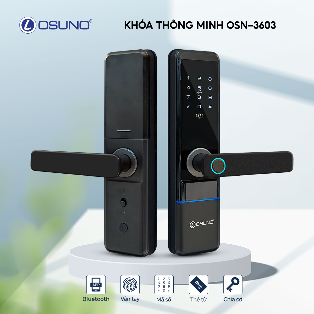 Khóa Cửa Vân Tay Thông Minh OSUNO OSN-3603