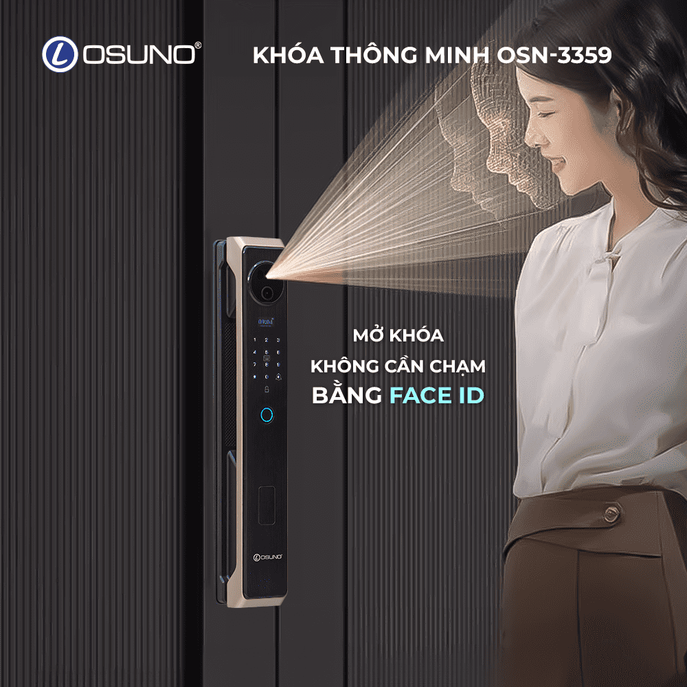 Khóa Cửa Face ID Thông Minh OSUNO OSN-3359