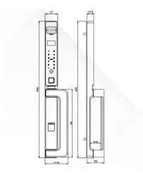 Khóa Cửa Thông Minh FACE ID Kassler KL-599 CNC-01