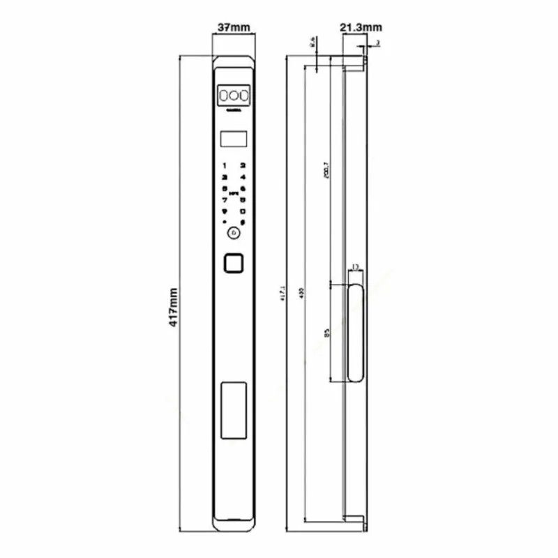 Khóa Cửa Thông Minh FACE ID Kassler KL-599 VS