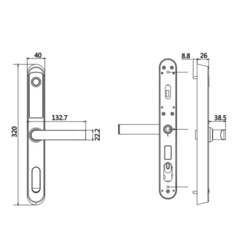 Khoá Cửa Vân Tay Kassler KL-599 RG