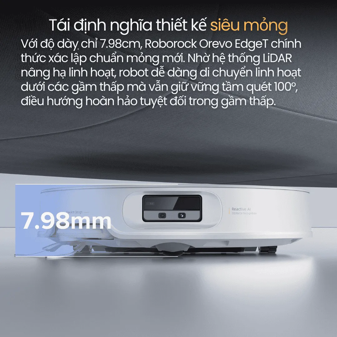Robot Hút Bụi Roborock Qrevo EdgeT