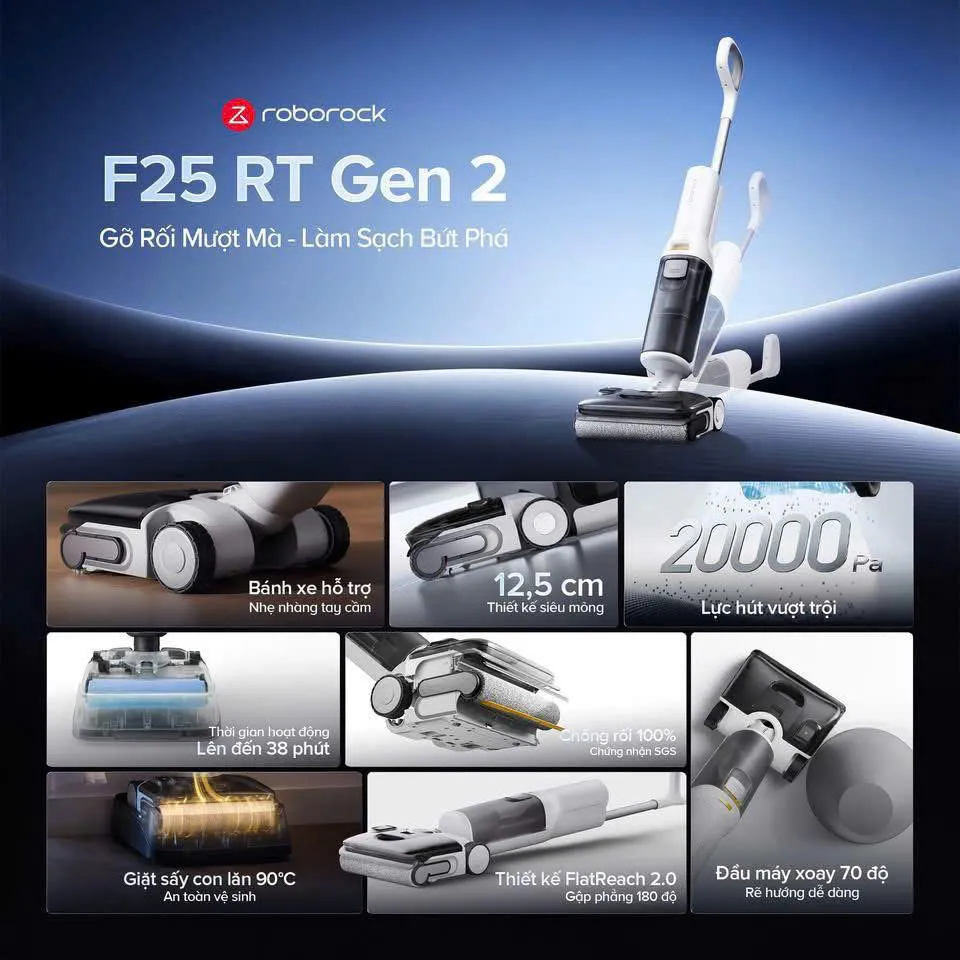 Robot Hút Bụi Roborock F25 Gen 2