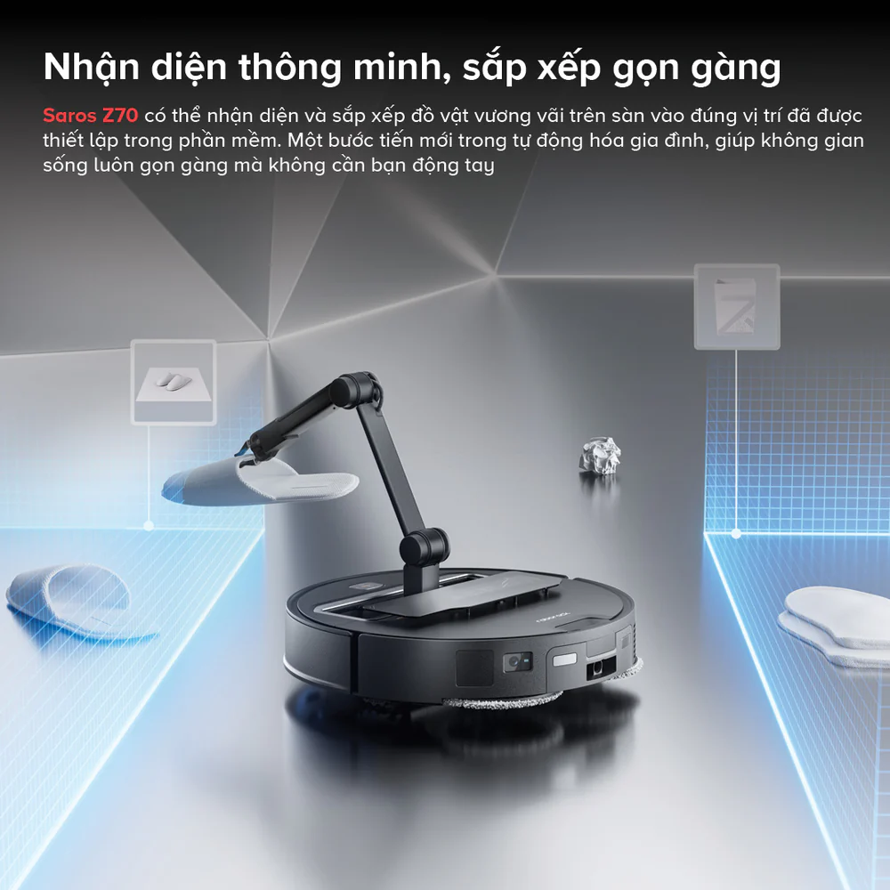 Roborock Saros Z70 Canh Tay Cơ Học