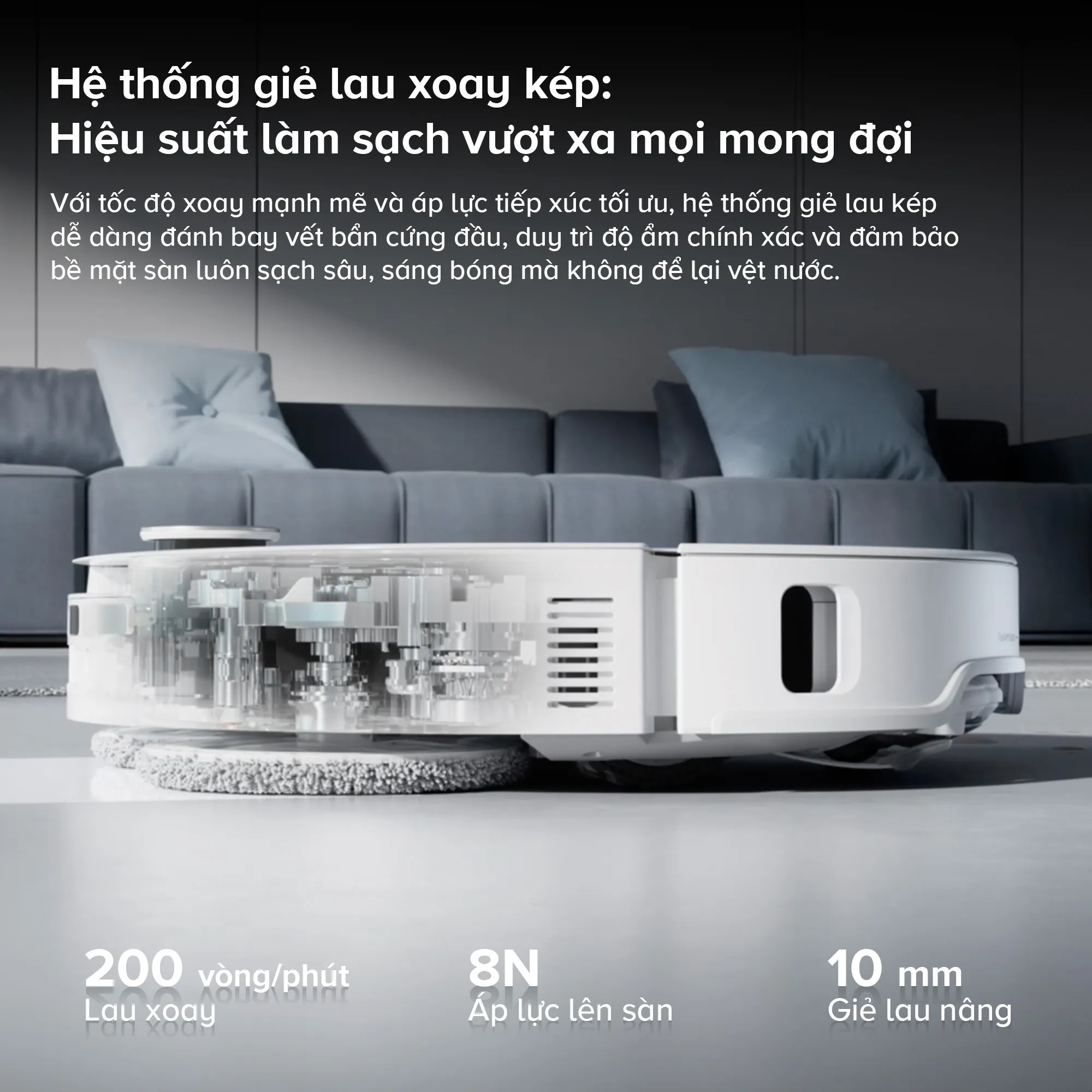 Robot Hút Bụi Roborock Qrevo EdgeT