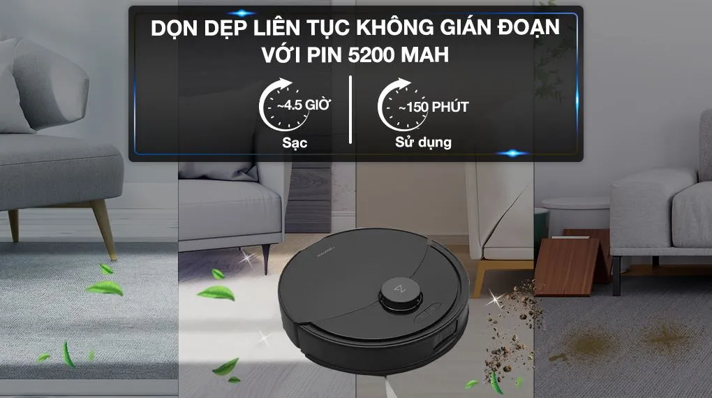 Robot Hút Bụi Roborock Q10 PF+
