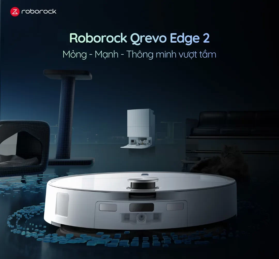 Robot Hút Bụi Roborock Qrevo Edge 2