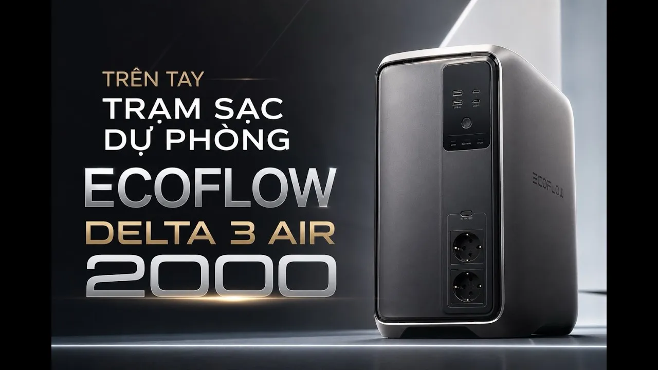 Trạm Sac Di Động Ecoflow Delta 3 Air 2000