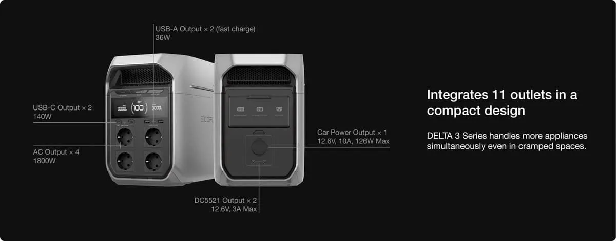 Trạm Sac Di Động Ecoflow Delta 3 Plus
