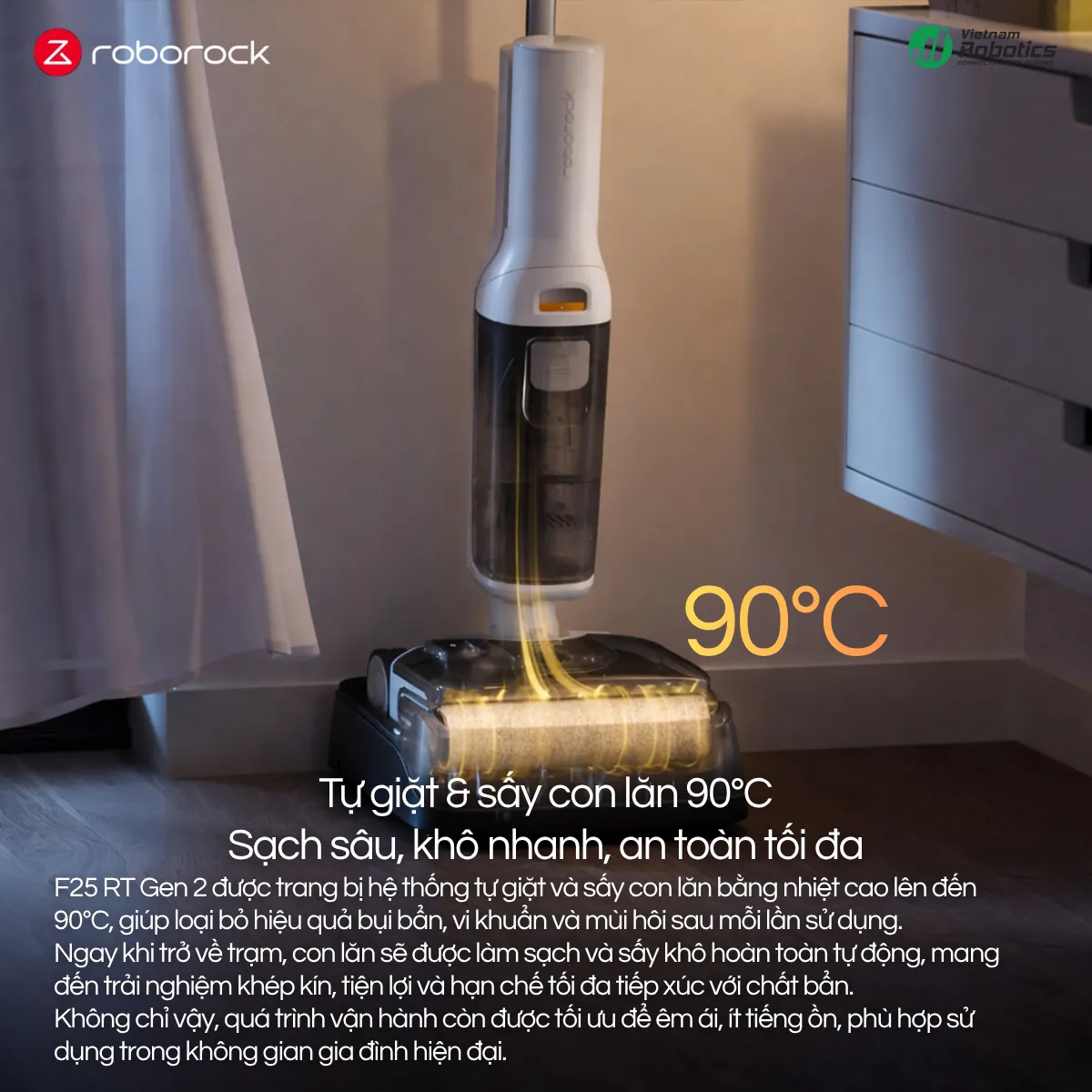 Robot Hút Bụi Cầm Tay Roborock F25 RT Gen2