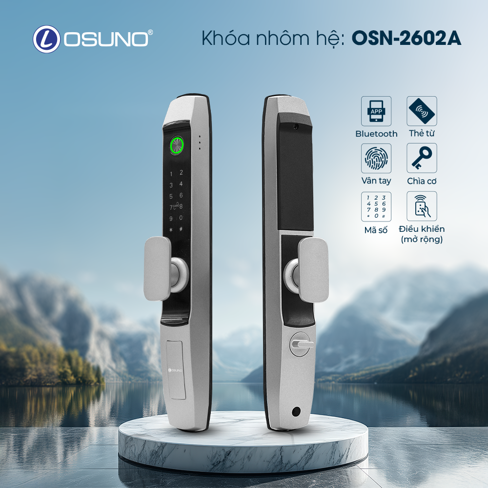 Khóa Cửa Vân Tay Thông Minh OSN-2602A
