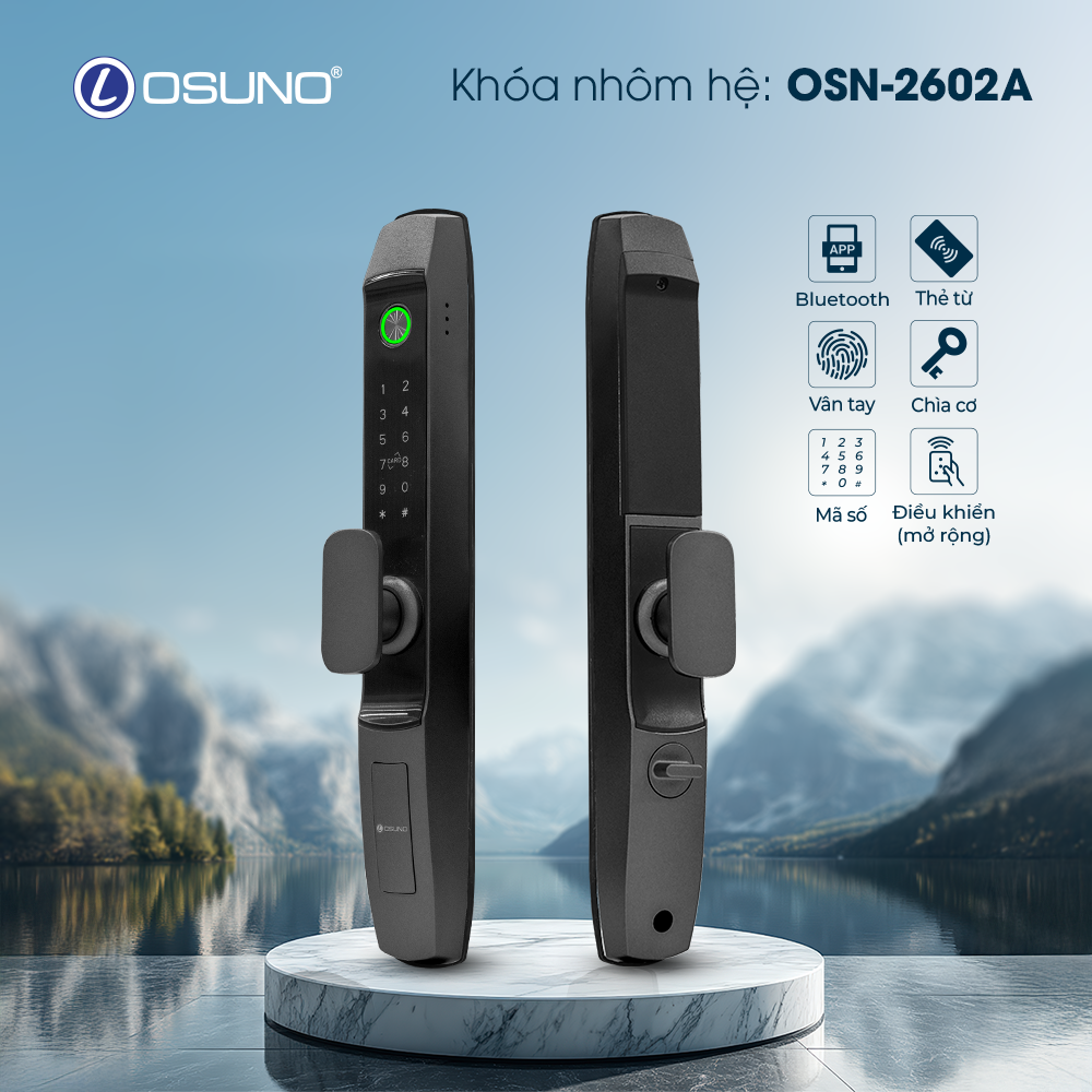 Khóa Cửa Vân Tay Thông Minh OSN-2602A