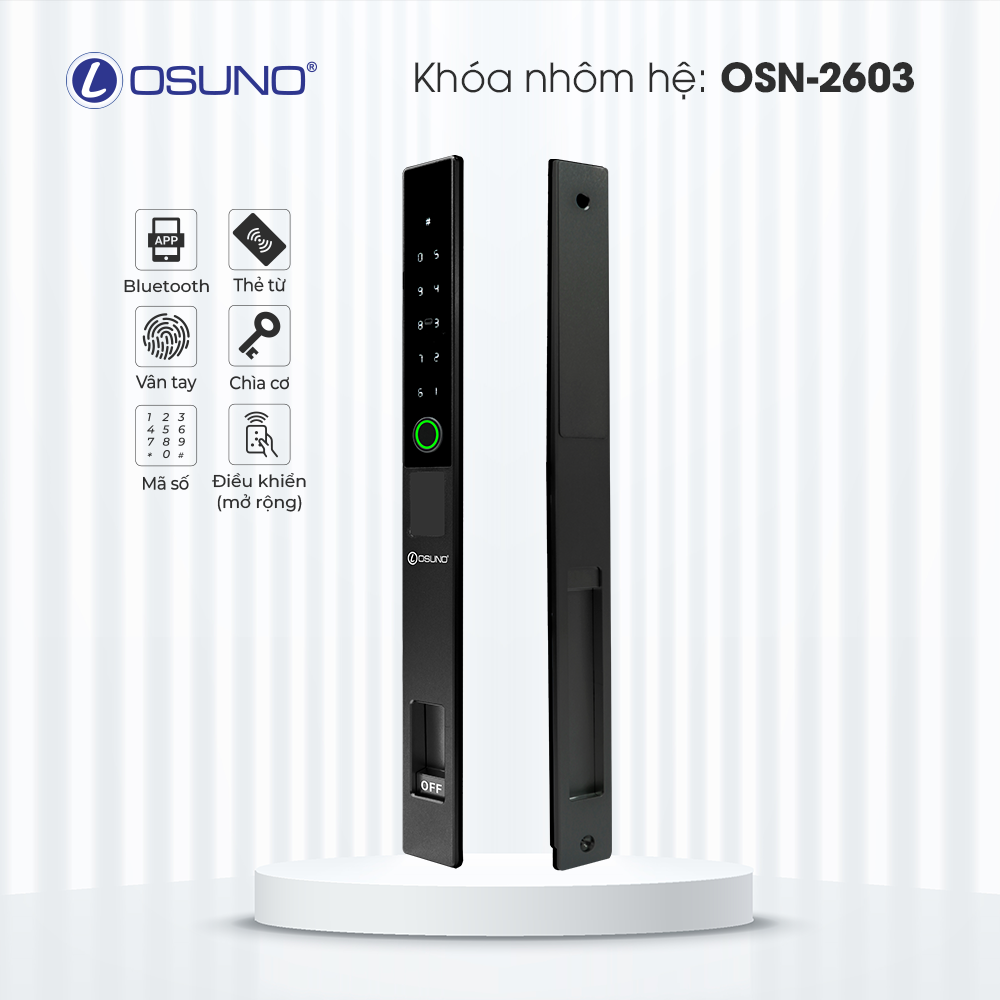Khóa Cửa Vân Tay Thông Minh OSN-2603