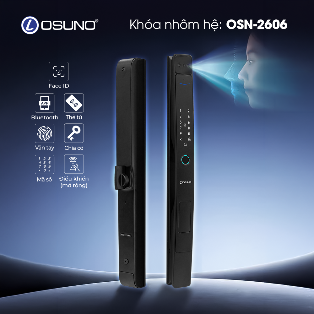 Khóa Cửa Thông Minh Face ID OSN-2606